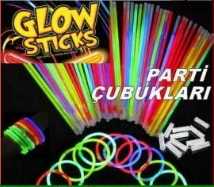 Glow Sticks fosforlu krlan aydnlatma ubuu kutuda 100 adettir